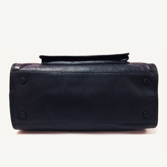 Tory Burch Priscilla Navy Blue Leather Bag - Picture 8 of 11